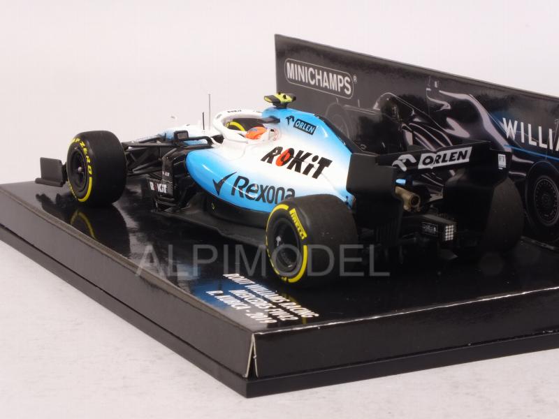 Inlay pour boîte Minichamps Kubica Williams FW42 Chinese GP Chine 2019 1/43e 