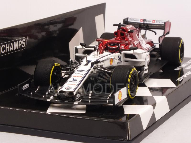 Alfa Romeo C38 #7 GP Monaco 2019 Kimi Raikkonen 300th GP Start by minichamps