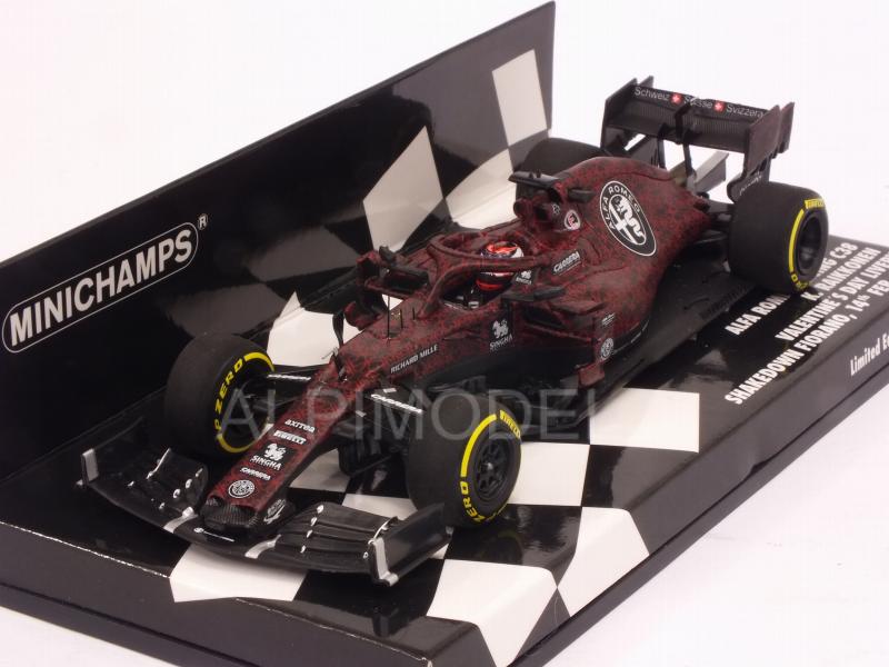 Alfa Romeo C38 Kimi Raikkonen Valentines Day Livery Shakedown Fiiorano 2019 - minichamps