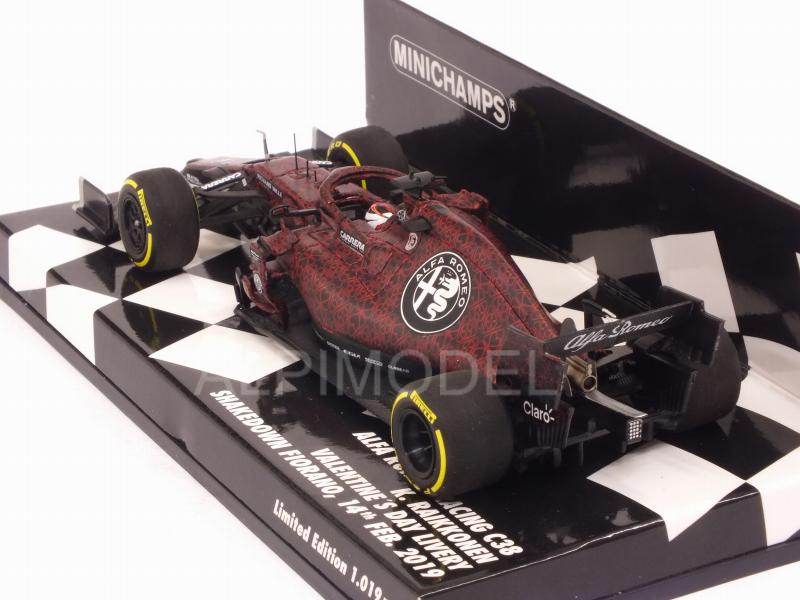 Alfa Romeo C38 Kimi Raikkonen Valentines Day Livery Shakedown Fiiorano 2019 - minichamps