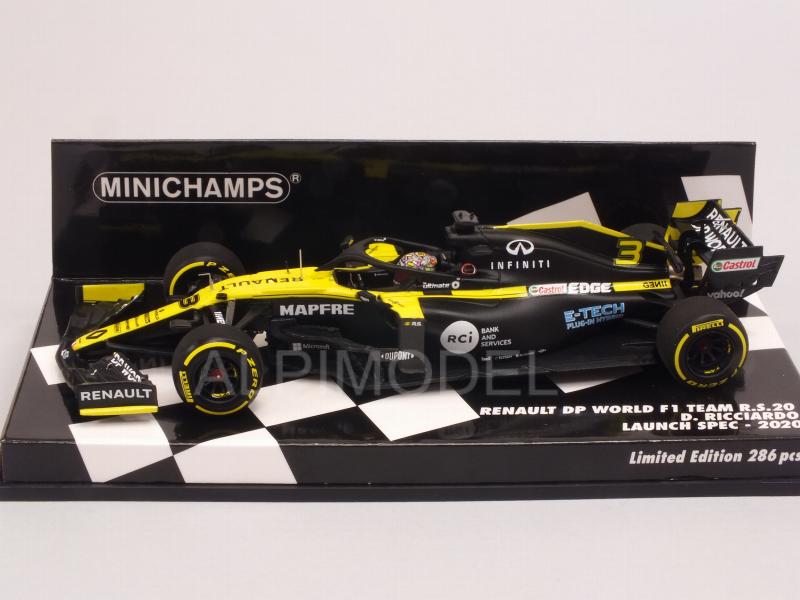 Renault R.S.20 Launch Spec 2020 Daniel Ricciardo - minichamps