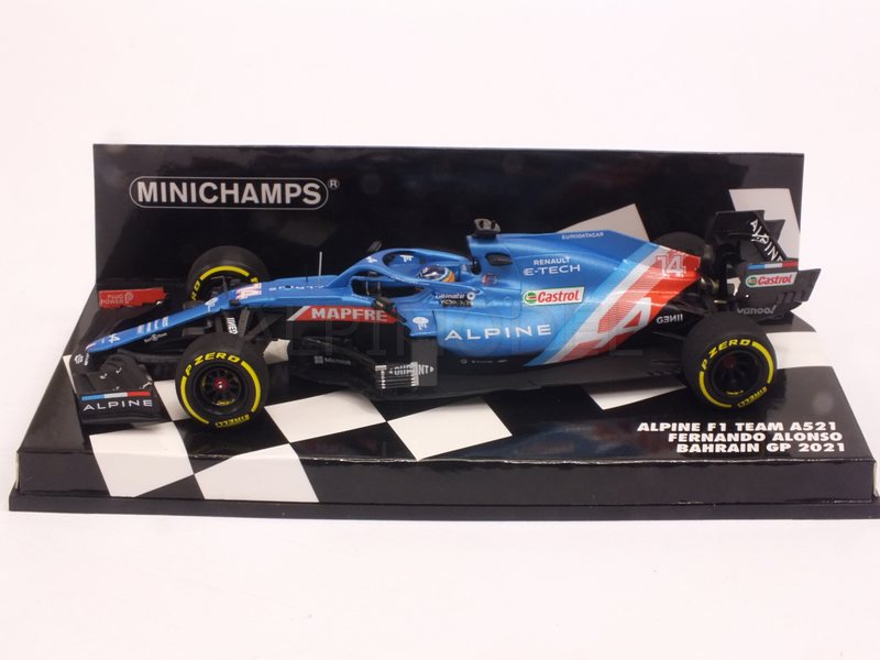 Alpine F1 A521 #14 GP Bahrain 2021 Fernando Alonso - minichamps