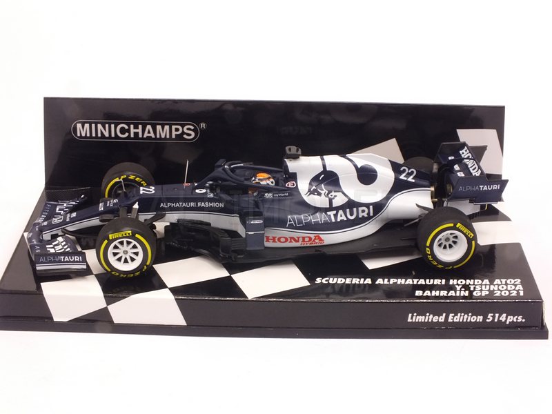 Alpha Tauri AT2 #22 Honda GP Bahrain 2021 Yuki Tsunoda - minichamps