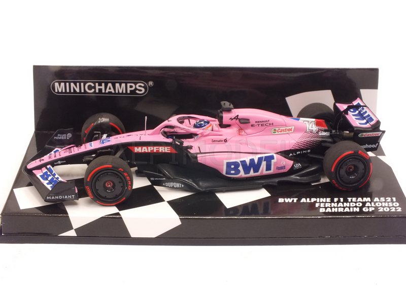 Alpine A522 BWT #14 GP Bahrain 2022 Fernando Alonso - minichamps