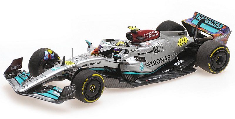 Mercedes W13 AMG #44 GP Miami 2022 Lewis Hamilton by minichamps