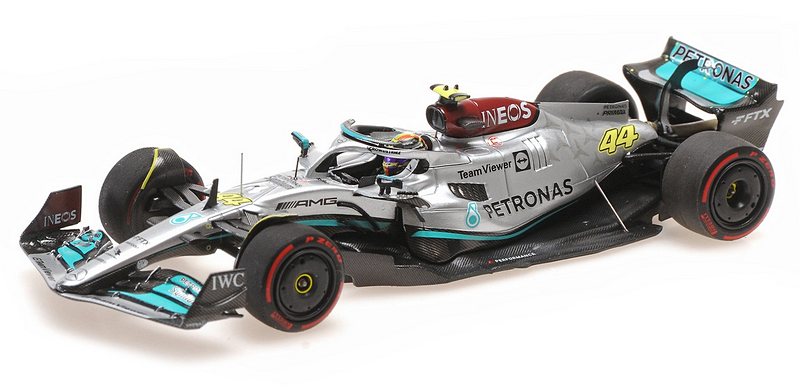 Mercedes W13 AMG #44 GP Hungary 2022 Lewis Hamilton by minichamps