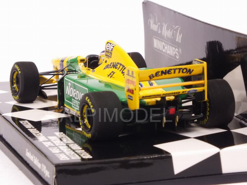 Benetton B193B Ford Testing Barcelona 1993 Michele Alboreto - minichamps
