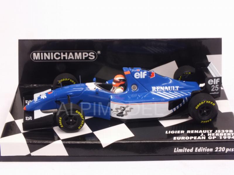 Ligier JS39B Renault European GP 1994 Johnny Herbert - minichamps