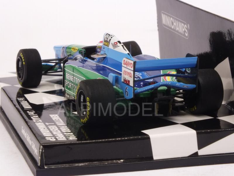 Benetton B194 Ford #6 GP Hungary 1994 Jos Verstappen 1st F1 Podium  (HQ Resin) - minichamps