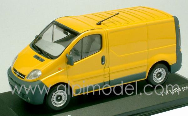 Opel Vivaro Van 2001 (yellow) by minichamps