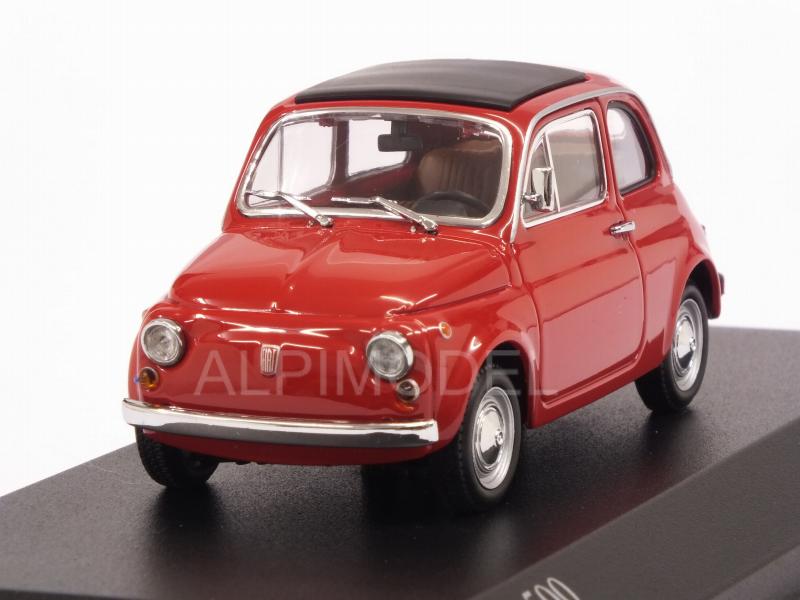 Fiat 500 1965 (Rosso Medio)  'Silver Line' Edition by minichamps