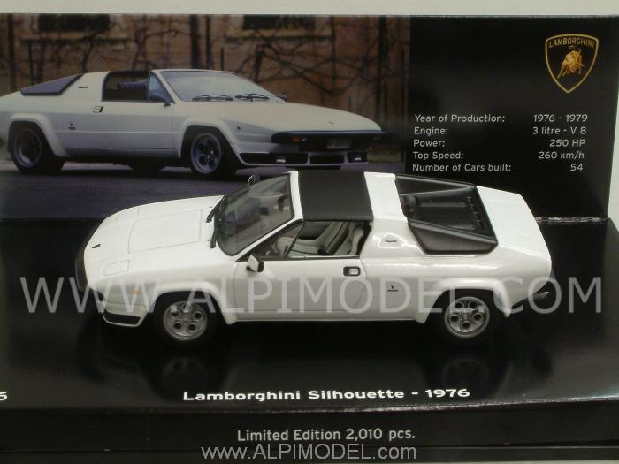 Lamborghini Silhouette 1976 (White) Lamborghini Museum Series by minichamps