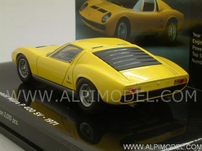 Lamborghini Miura P400 SV 1971 (Yellow) Museo Lamborghini - minichamps