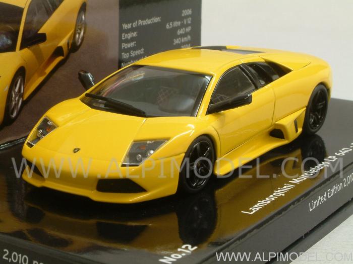Lamborghini Murcielago LP640 2006 (Yellow) Museo Lamborghini 'La Collezione di Sant'Agata' - minichamps