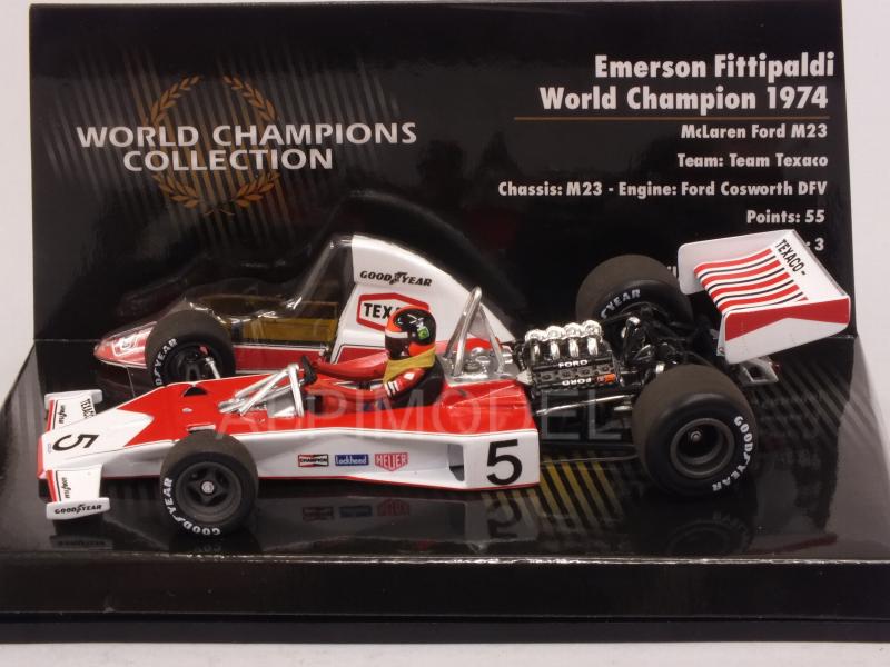 McLaren M23 Ford 1974 Emerson Fittipaldi World Champion Collection - minichamps