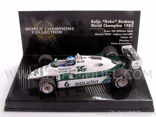 Williams Ford FW08 Winner GP Switzerland - World Champion 1982 Keke Rosberg - minichamps