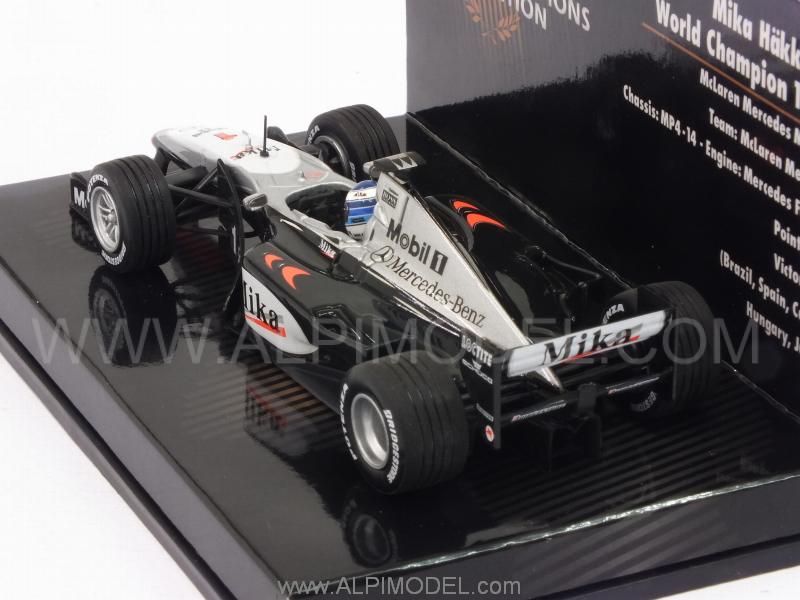 McLaren MP4/14 Mercedes 1999 World Champion Mika Hakkinen 'World Champions Collection' - minichamps