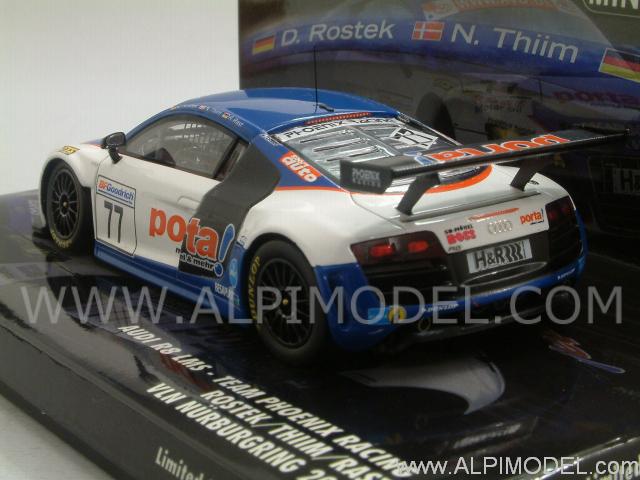 Audi R8 LMS Team Phoenix VLN Nurburgring 2009 Rostek - Thiim - Rast - minichamps