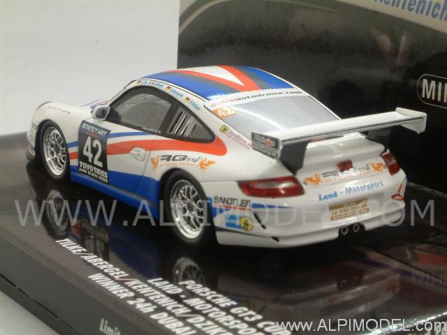 Porsche 911 GT3 (997) Tilke Abergel Winners 24h Dubai 2009 - minichamps