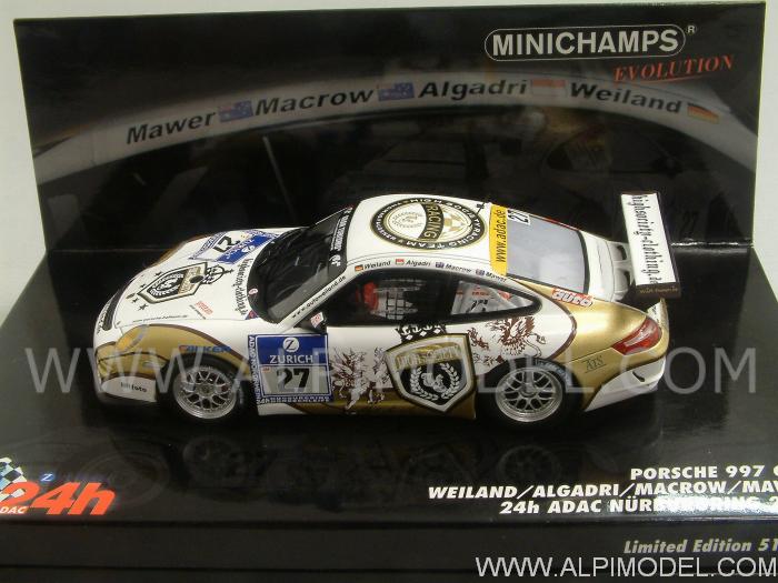 Porsche 911 (997) Cup #27 Nurburgring 2010 Weiland - Algadri -Macrow- Mawer by minichamps