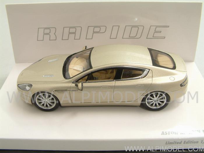 Aston Martin Rapide 2010  (Silver Blonde) by minichamps