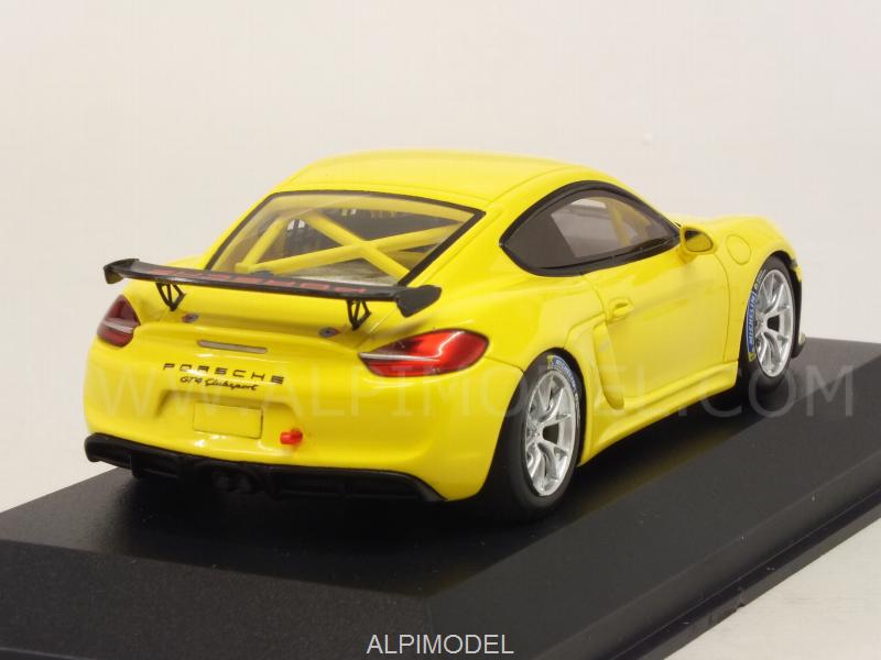 Porsche Cayman GT4 Clubsport Street Version (Yellow) - minichamps