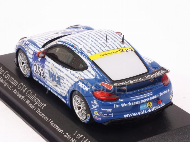 Porsche Cayman GT4 #353 Nurburgring 2016 Keilwerth - Wawer - Thomsen - Assmann - minichamps