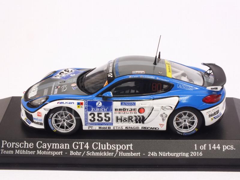Porsche Cayman GT4 #355 Nurburgring 2016 Bohr - Schmickler - Humbert - minichamps