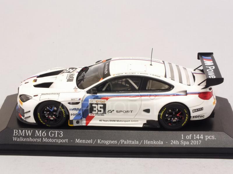 BMW M6 GT3 #35 Spa 2017 Menzel - Krognes - Palttala - Henkola - minichamps
