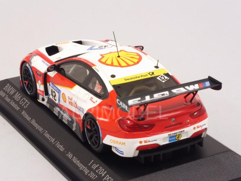BMW M6 GT3 Team Schnitzer #42 Nurburgring 2017 Wittmann - Blomqvist - Tomczyk - Farfus - minichamps