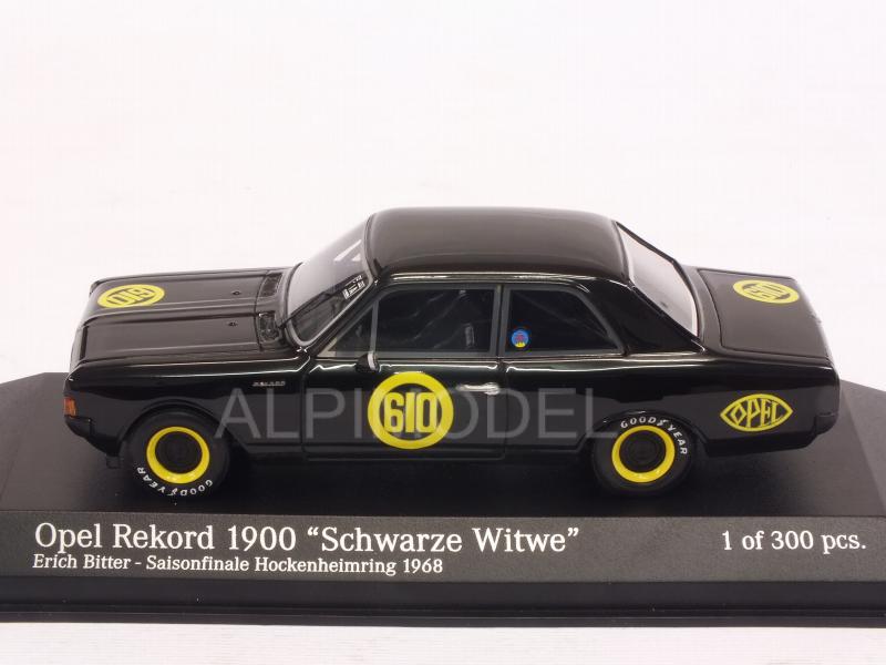 Opel Record 1900 Schwarze Witwe #610 Saisonfinale Hockenheimring 1968 Erich Bitter - minichamps