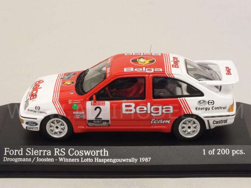 Minichamps 437878102 FORD SIERRA RS COSWORTH WINNER LOTTO HASPENGOUW RALLY  1/43 