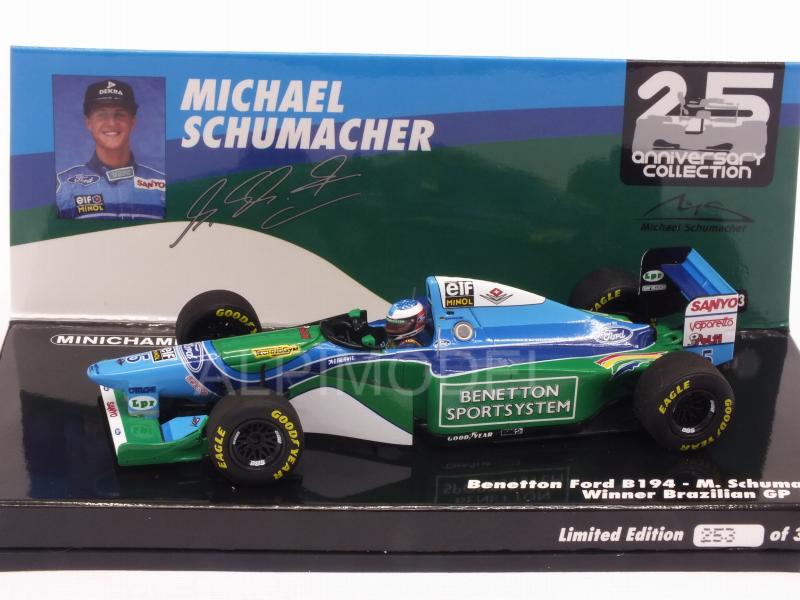 Benetton B194 Ford #5 Winner GP Brasil 1994 Michael Schumacher World Champion - minichamps