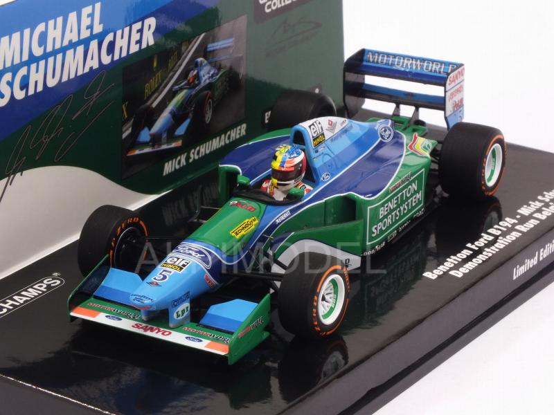 Benetton B194 Ford Demo Run Belgium GP 2017 Mick Schumacher - minichamps