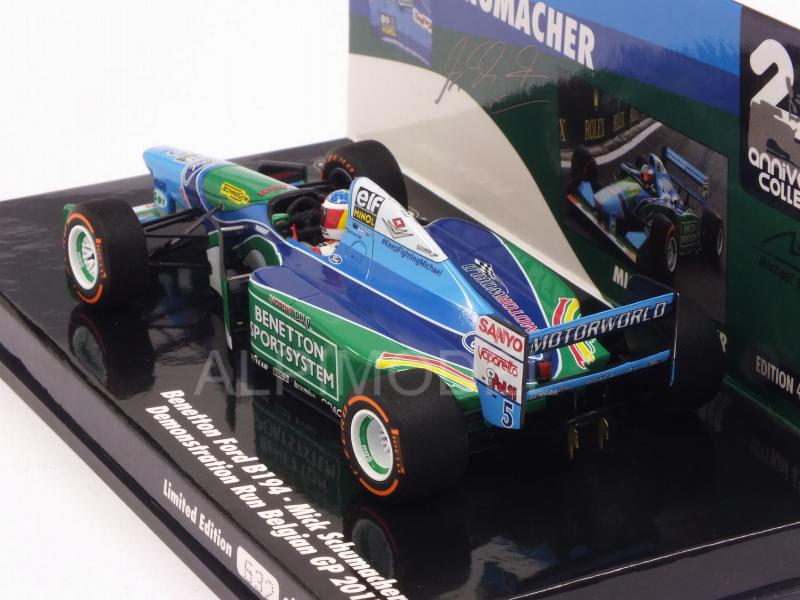Benetton B194 Ford Demo Run Belgium GP 2017 Mick Schumacher - minichamps
