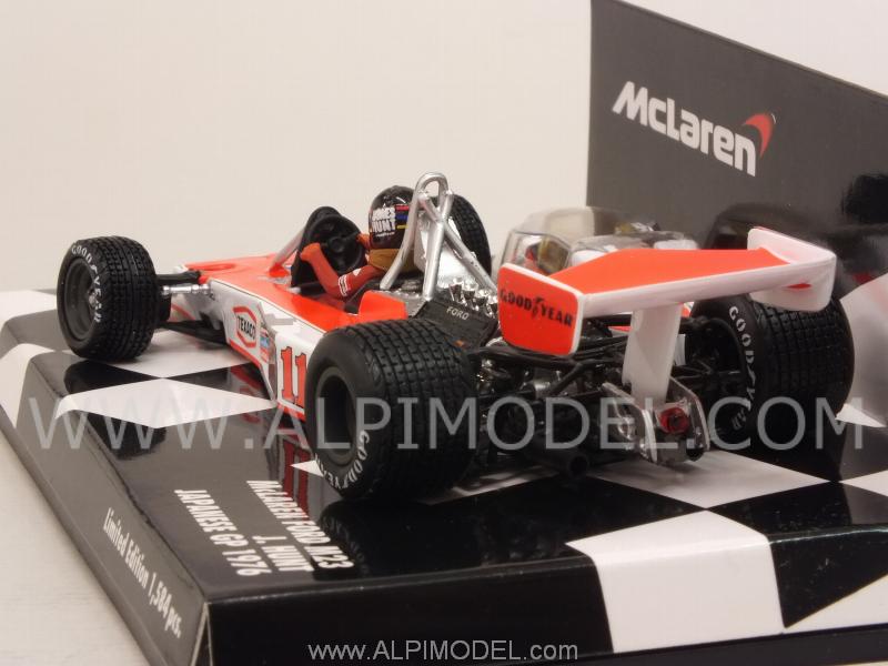 McLaren M23 Ford GP Japan 1976 World Champion James Hunt (rain tyres) - minichamps
