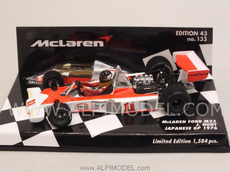 McLaren M23 Ford GP Japan 1976 World Champion James Hunt (rain tyres) by minichamps