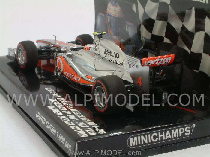 MCLaren MP4/26 Mercedes Winner GP Canada 2011  Jenson Button - Special Edition - minichamps