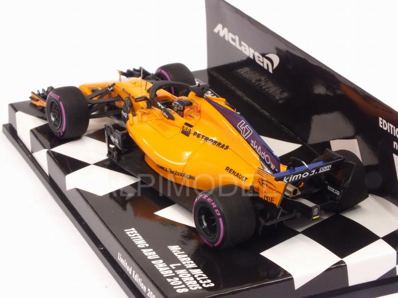 McLaren MCL33 #47 Testing Abu Dhabi 2018 Lando Norris  (HQ resin) - minichamps