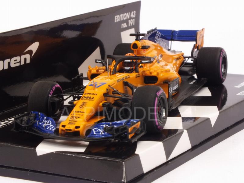 McLaren MCL33 #47 Testing Abu Dhabi 2018 Lando Norris  (HQ resin) by minichamps
