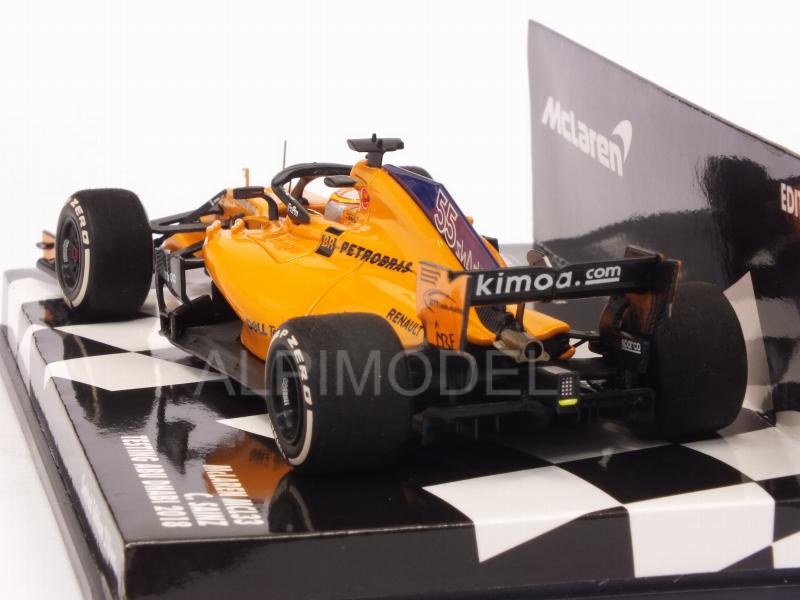 McLaren MCL33 #55 Testing Abu Dhabi 2018 Carlos Sainz Jr.  (HQ resin) - minichamps