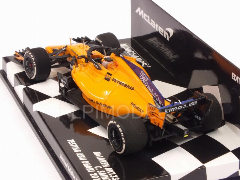 McLaren MCL33 #55 Testing Abu Dhabi 2018 Carlos Sainz Jr.  (HQ resin) - minichamps