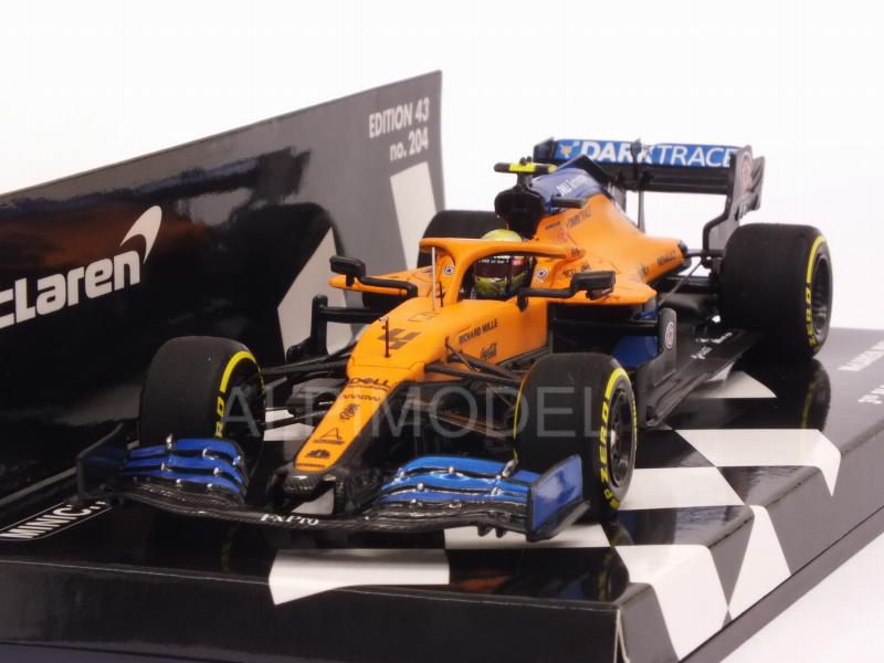 McLaren MCL35 Renault #4 GP Austria 2020 Lando Norris 3rd Place by minichamps