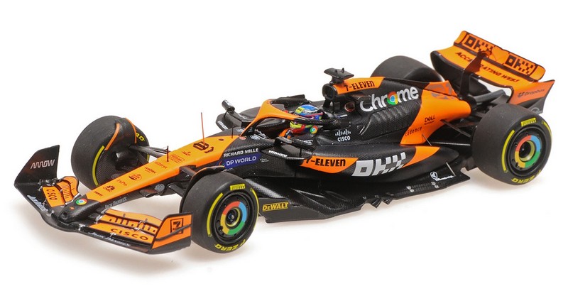 McLaren MCL38 #81 Winner GP Hungary 2024 Oscar Piastri 1st Win by minichamps