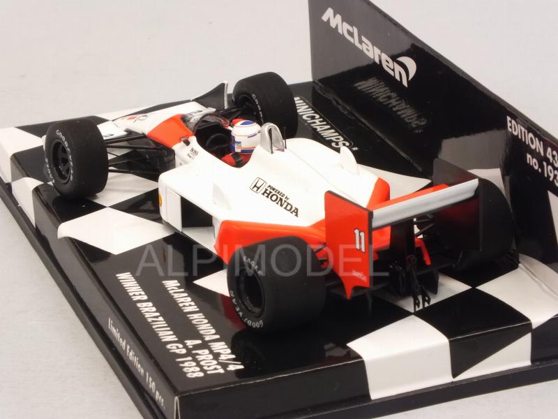 McLaren MP4/4 Honda #11 Winner GP Brasil 1988 Alain Prost - minichamps
