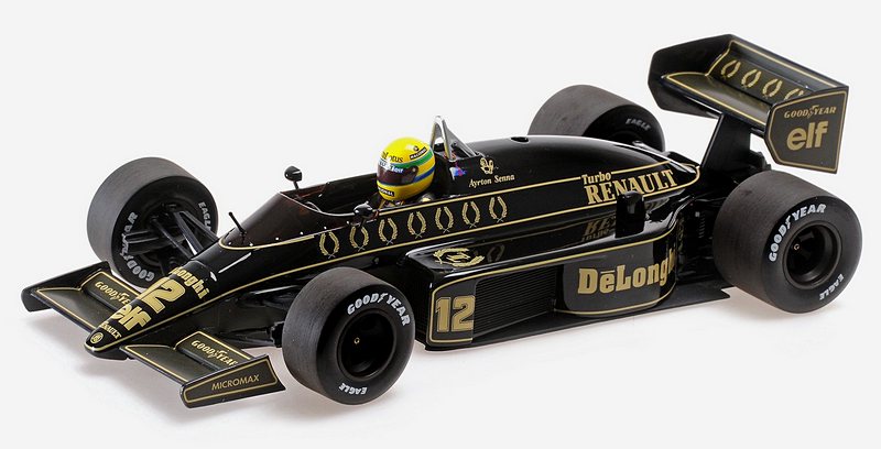 Lotus 98T Renault 1986 Ayrton Senna 30th Anniversary Collection (Dirty Version) by minichamps