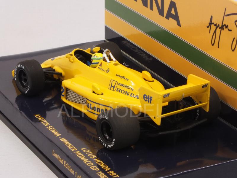Lotus 99T Honda #12 Winner GP Monaco 1987 Ayrton Senna - minichamps