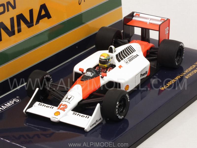 McLaren MP4/4 Honda 1988 World Champion Ayrton Senna (New Edition) - minichamps