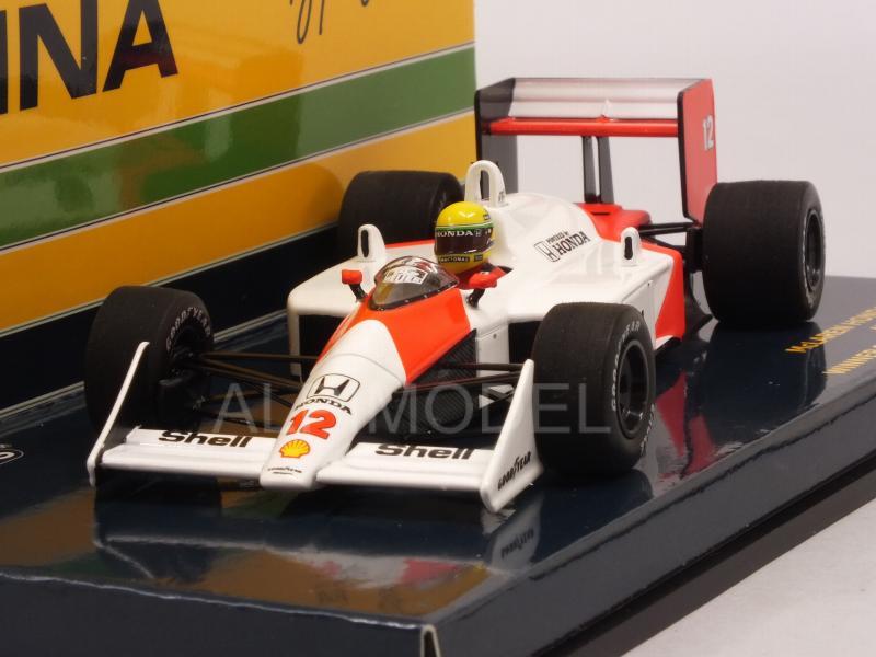 McLaren MP4/4 Honda #12 Winner GP San Marino 1988 Ayrton Senna World Champion by minichamps
