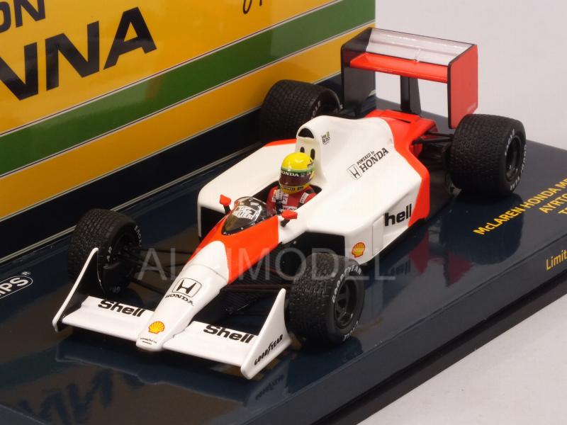 McLaren MP4/4B Honda Test Car 1988 Ayrton Senna - minichamps